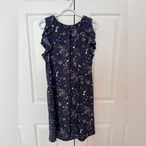 Ann Taylor Factory Summer Purple Floral Dress